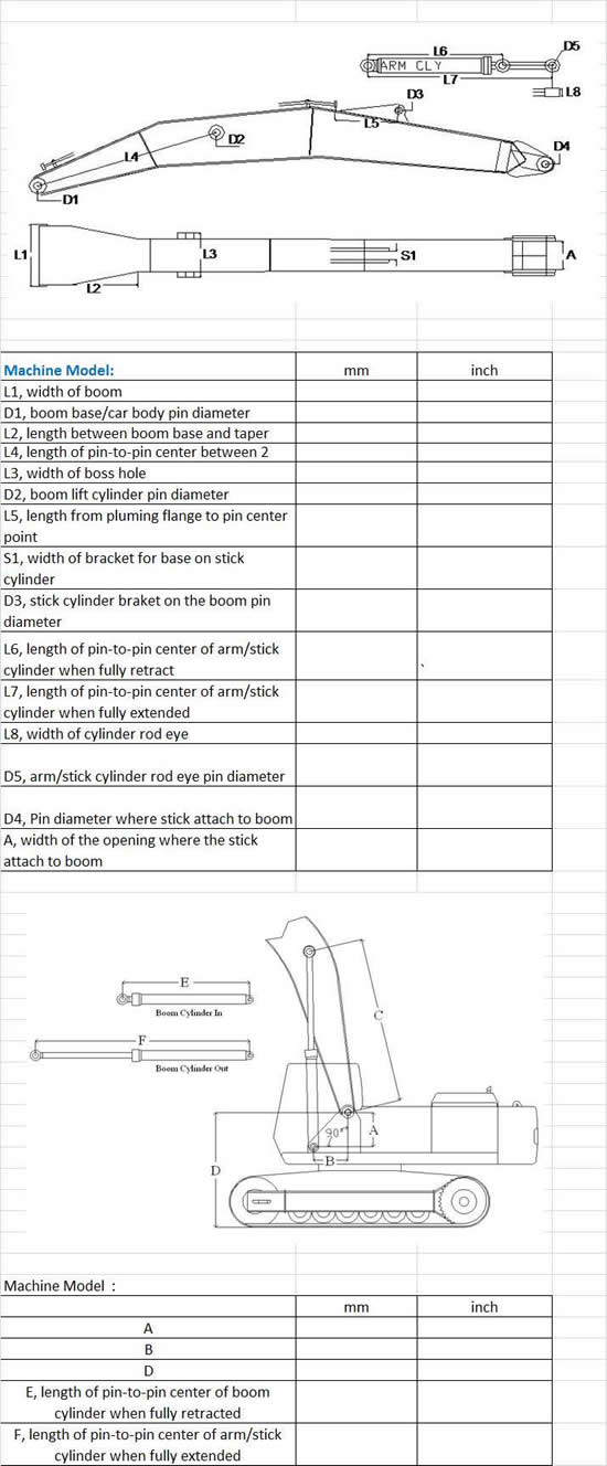 Dimensions Form