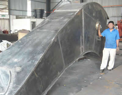 EX1200 Long Reach Package under construction